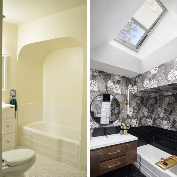 Bringing Bright, Natural Light Into a Windowless Bathroom